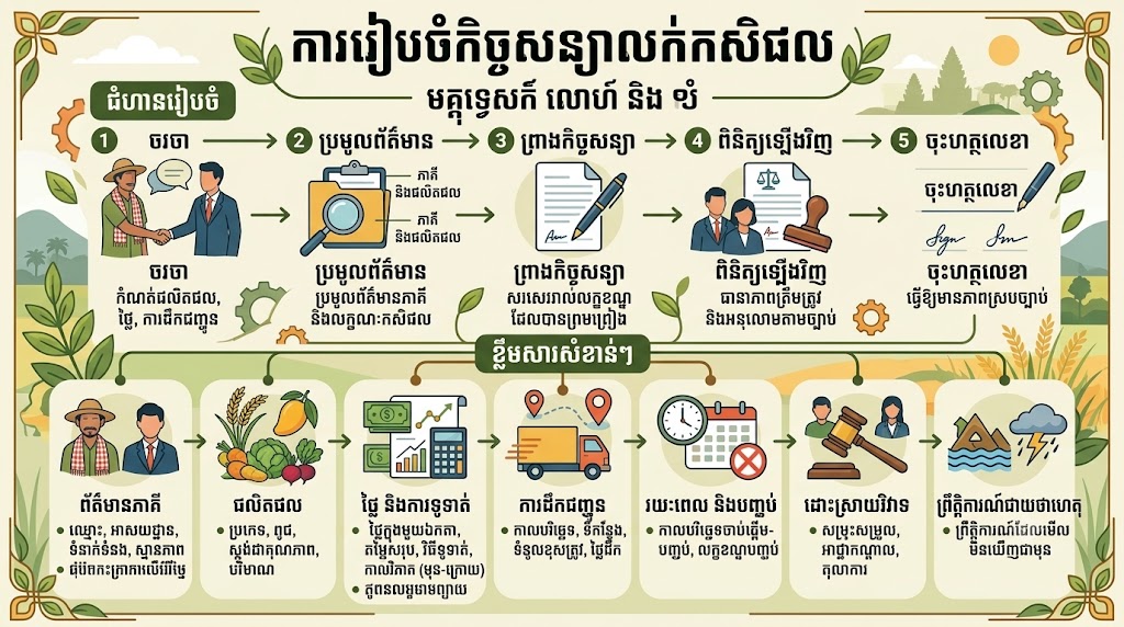 ការរៀបចំកិច្ចសន្យាលក់កសិផល