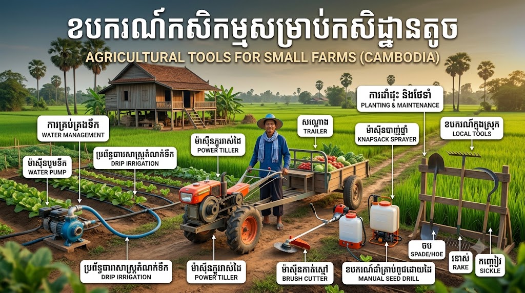 ឧបករណ៍កសិកម្មសម្រាប់កសិដ្ឋានតូច